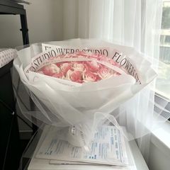 豪華枯れない花束50本バラソープフラワーインテリア造花母の日誕生日