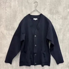 【美品】GLOBAL WORK グローバルワーク　Vネックカーディガン　S ネイビー系　古着のサムネイル