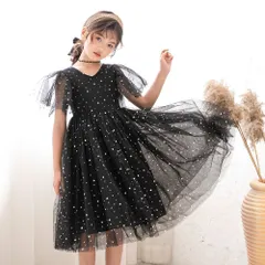 ドレス 子供 発表会 ピアノ フォーマル キッズ ふわふわ チュールワンピース 子供ドレス ふんわり感 星柄 半袖 ロングワンピース 女の子 フレアワンピース キラキラ 膝丈 ジュニア 結婚式 プリンセス お姫様 子供服 日常着 卒業式のサムネイル