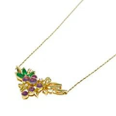 HANAE MORI ハナエモリ K18ネックレス  カラーストーン・ダイヤ/K18YG/総重量7.1g    ゴールドカラー レディース / 240001215974のサムネイル