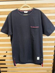 新品・未使用品】トムブラウン 胸ポケット Tシャツ ネイビー サイズ3