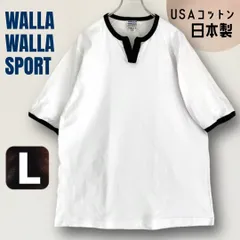 WALLA WALLA SPORT★スプリットネックリンガーTシャツ★ミドルウェイト/空紡糸★丸胴★USA綿/日本製★メンズL   #2607J080のサムネイル