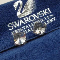 SWAROVSKI スワロフスキー スクエア型 ピアス クリスタルガラス メッキ 24-356(6)のサムネイル