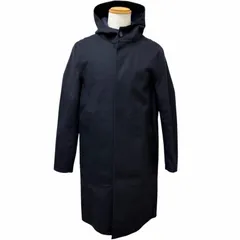 極美品□Mackintosh マッキントッシュ GR-007/007D FUR-GY フーデッド ゴム引きコート ネイビー 44 スコットランド製 正規品 メンズのサムネイル