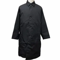 極美品□PRADA プラダ 21AW SGB891 Re-Nylon トライアングルロゴ ポーチ付き ステンカラーコート ブラック M イタリア製 正規品 メンズのサムネイル