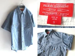 FILSON フィルソン ロールアップ袖 ガチャポケ 半袖 ダンガリー ワークシャツ S ライトインディゴ ゴールドウィン正規品のサムネイル