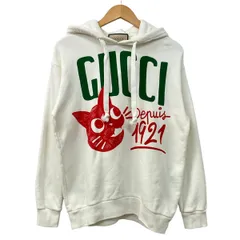 GUCCI(グッチ) パーカー サイズXXS XS レディース美品  - 717427 XJFNL 白×グリーン×レッド 長袖のサムネイル