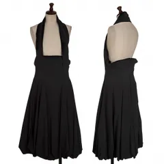 トリココムデギャルソンtricot COMME des GARCONSウールトロホルターネックチュニック 黒Mのサムネイル