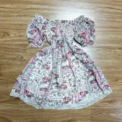 ヴィンテージ フラワー パッチワーク ONE PIECE 姫ギャル ロギャル ラテ 姫カジ 平成 バレエコア ピンターコル ギークシック ゴシック 姉ギャル Y2K 公겜女のサムネイル
