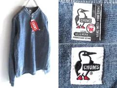 新品タグ付 CHUMS チャムス Hurricane Shirt ロゴワッペン コットンシャンブレー プルオーバーシャツ ハリケーンシャツ M ライトインディゴのサムネイル