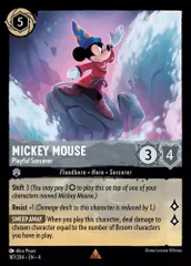 《英語版》Mickey Mouse - Playful Sorcerer / ミッキーマウス - いたずら好きな魔法使い 【R】(FOIL)