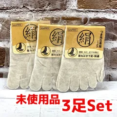 長期保管未開封未使用品　つま先5本指ソックス　重ね履きで足・快適　素材：綿・絹他　サイズ：フリー　3足おまとめ　NMO7-146-08のサムネイル