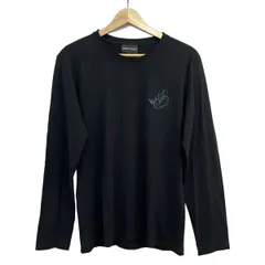 EMPORIOARMANI(エンポリオアルマーニ) 長袖Tシャツ サイズL メンズ美品  - 黒 クルーネックのサムネイル