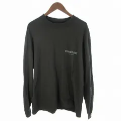 エフオージー エッセンシャルズ FOG ESSENTIALS FEAR OF GOD フィアオブゴッド Ｍ ロンＴシャツ ロゴ プリント モックネック ブラック 黒 コットンのサムネイル