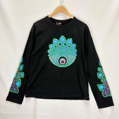 仏喜羅坊 BUKKIRABOU 風神雷神 刺繍 和柄 デニム ジーンズ サイズ38 