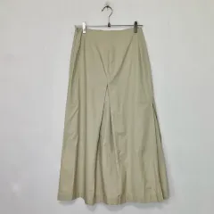 YOHJI YAMAMOTO ヨウジヤマモト トレンチ ベージュ ピンタック ロング スカート 26-27インチ 3サイズのサムネイル