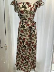 チェリープリント メッシュチューブワンピース H&M ステラ