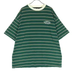 BAD BOY バッドボーイ ボーダー柄 半袖 Tシャツ M グリーン メンズ 古着のサムネイル