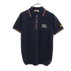 HYSTERIC GLAMOUR ヒステリックグラマー 日本製 半袖 ポロシャツ FREE ネイビー 鹿の子 レディース 古着のサムネイル