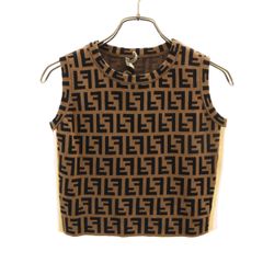 美品】FENDI タンクトップ キャミソール ブラウン - メルカリ