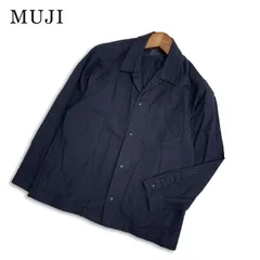 MUJI 無印良品 通年★ ツイル ワーク シャツ ジャケット Sz.XXS-XS メンズ 黒のサムネイル