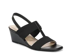 ライフストライド レディース シューズ サンダル LifeStride Sweet Wedge Sandal Black ブラックのサムネイル