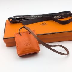 新品未使用】エルメス HERMES ショッパー チャーム charm オレンジ