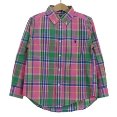 ラルフローレン 長袖シャツ トップス チェック柄 ボタンダウン キッズ 男の子用 6サイズ ピンク RALPH LAUREN 【中古】のサムネイル