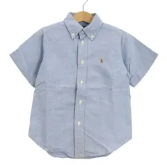 ラルフローレン 半袖シャツ トップス ボタンダウン オックスフォード キッズ 男の子用 110サイズ ブルー RALPH LAUREN 【中古】のサムネイル
