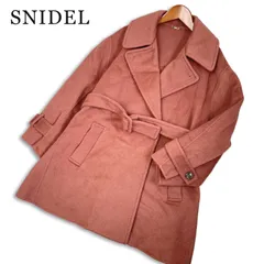 23AW★ SNIDEL スナイデル 秋冬 ウール ベルト付 ミドル丈 コート Sz.0 レディースのサムネイル