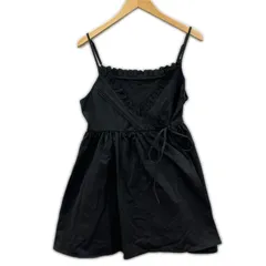 美品 FREAK'S STORE フリークスストア タグ付き レースギャザーカシュクールチュニック sizeF/ブラックのサムネイル