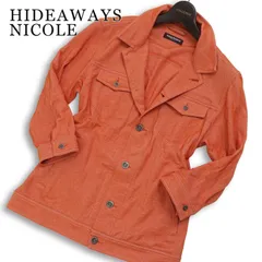 HIDEAWAYS NICOLE ハイダウェイ ニコル 春夏 襟ワイヤー★ 7分袖  トラッカー ジャケット Sz.46 メンズのサムネイル