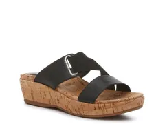 ハッシュパピー レディース シューズ サンダル Hush Puppies Coco Wedge Sandal Black ブラックのサムネイル
