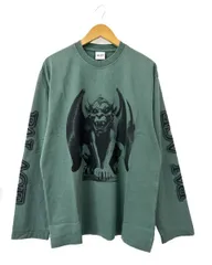 パレス Palace 26SS GARGOYLE LONGSLEEVE Racey Green ガーゴイル ロングスリーブ プリント 長袖 Tシャツ ロンT レーシーグリーン M緑 ブランド古着ベクトル 中古260720のサムネイル