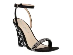ベッツィジョンソン レディース シューズ サンダル Betsey Johnson Talya Wedge Sandal Black ブラックのサムネイル