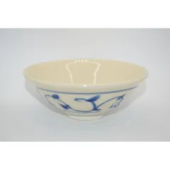 茶道具 抹茶茶碗 安南写 唐草絵 平茶碗 加藤 六兵衛窯 作 t 茶道 tz18
