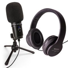 ZOOM XLR ダイナミックマイクセット【 マイク＋ヘッドホン＋スタンド