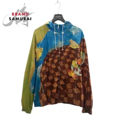 超美品 LOUIS VUITTON ルイヴィトン ダミエ Feast Windbreaker Jacket ブラウン マルチカラー ポリエステル ナイロンジャケット 505237【中古】のサムネイル