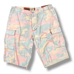 参考上代126500円 未使用 GALLERY DEPT. CAMO CUT OFF SHORTS カモカットオフショーツ ハーフパンツ ギャラリーデプト COS-30034 マルチカラー 34 （897M）のサムネイル