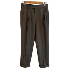 ダナキャランニューヨーク DKNY ヴィンテージ パンツ スラックス 2プリーツ タック テーパード 裾ダブル仕様 31 炭 チャコール /MZ ■ECF005のサムネイル