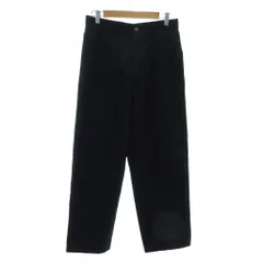 コムサデモード COMME CA DU MODE 美品 ワイドストレートパンツ 2 ダークネイビー フラップポケット 2タック フルレングスパンツ /MXのサムネイル
