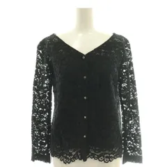 マーリエパーエフデ Maglie par ef-de 2WAY レーストップス カットソー 長袖 7 ブラック /HK ■OSのサムネイル