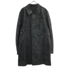 COMME des GARCONS HOMME コムデギャルソンオム 2005AW フェイクレザーステンカラーコート HP-C001 ブラック Mのサムネイル