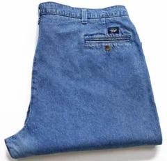 90s DOCKERSドッカーズ ツータック スラックス デニムパンツ W42 L30★C Levi'sリーバイス トラウザーズ ビンテージ ビッグサイズのサムネイル