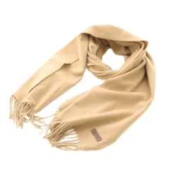 マッキントッシュフィロソフィー MACKINTOSH PHILOSOPHY マフラー ストール カシミヤ ベージュ フリンジ付き H5711-225-40 /YM31のサムネイル