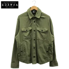 MONCLER　モンクレール　【GRENOBLE】22年製 CAMICIA カーキ コットン ロゴワッペン ボタンシャツジャケット　Lのサムネイル