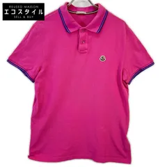 MONCLER　モンクレール　ピンク 18年 ワッペン付きポロシャツ　Lのサムネイル