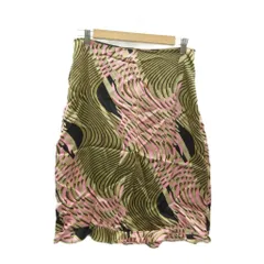 ビーシービージーマックスアズリア BCBGMAXAZRIA フレアスカート マルチカラー 茶色 ブラウン 総柄 ミモレ丈 /HO52 ■ECB002のサムネイル