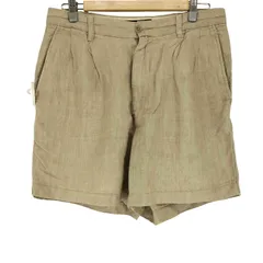 バナナリパブリック BANANA REPUBLIC LINEN100 リネン100 2タックハーフパンツ メンズ  32のサムネイル