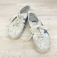 オニツカタイガー 1183A201 スニーカー 23.5cm (US5/EU37.5) アイボリー系×ネイビー レザー/靴 Onitsuka Tiger[OR02925]